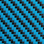 Blue Carbon Fibre 2/2 Twill